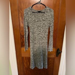 A Pea in the Pod Gray Heather Tie Dress